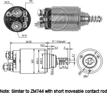 ERA ZM544 - Тяговое реле, соленоид, стартер autosila-amz.com