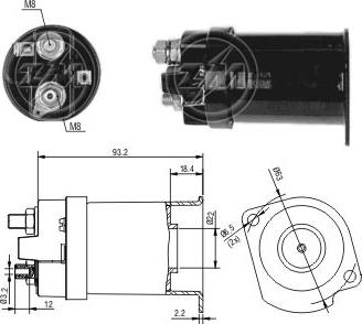 ERA ZM556 - Тяговое реле, соленоид, стартер autosila-amz.com