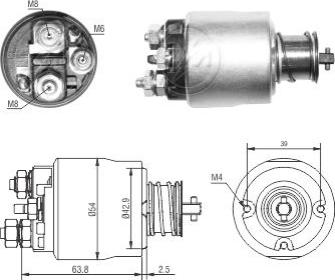 ERA ZM6494 - Тяговое реле, соленоид, стартер autosila-amz.com