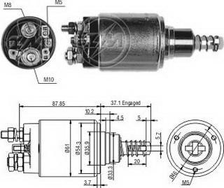 ERA ZM653 - Тяговое реле, соленоид, стартер autosila-amz.com