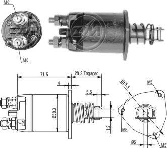 ERA ZM652 - Тяговое реле, соленоид, стартер autosila-amz.com