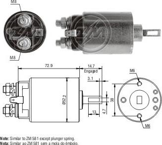 ERA ZM680 - Тяговое реле, соленоид, стартер autosila-amz.com