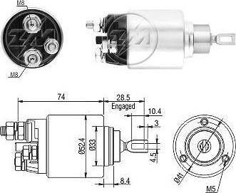 ERA ZM6381 - Тяговое реле, соленоид, стартер autosila-amz.com