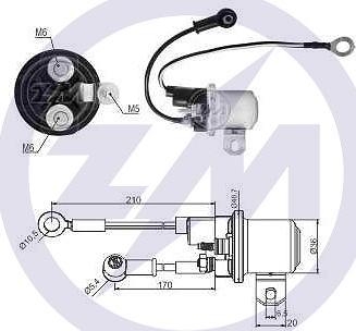 ERA ZM1428 - Тяговое реле, соленоид, стартер autosila-amz.com