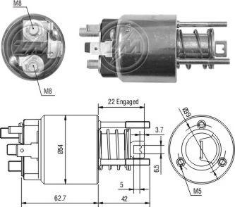 ERA ZM1395 - Тяговое реле, соленоид, стартер autosila-amz.com