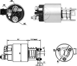 ERA ZM1396 - Тяговое реле, соленоид, стартер autosila-amz.com