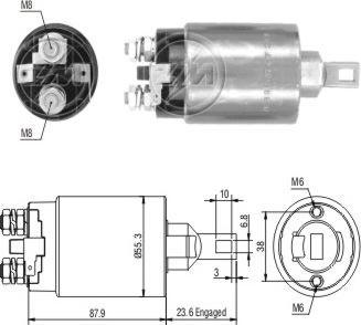 ERA ZM896 - Тяговое реле, соленоид, стартер autosila-amz.com