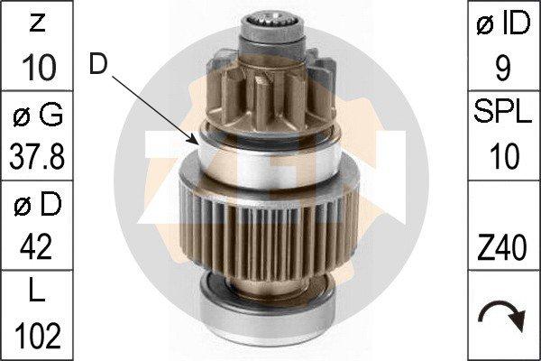 ERA ZN1097 - Ведущая шестерня, бендикс, стартер autosila-amz.com