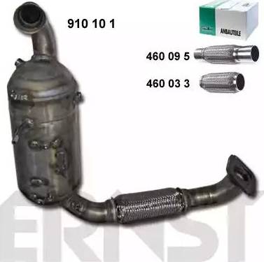ERNST 910101 - Сажевый / частичный фильтр, система выхлопа ОГ autosila-amz.com