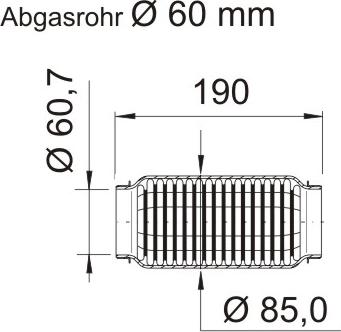 ERNST 464079 - Гофрированная труба, выхлопная система autosila-amz.com