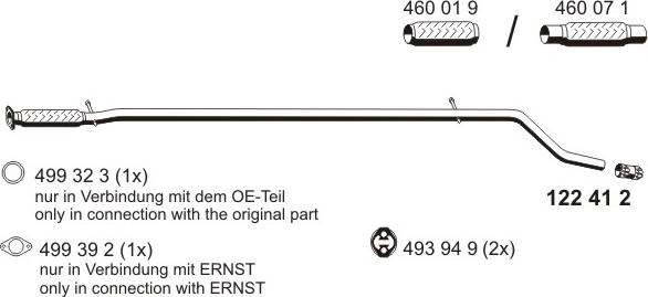 ERNST 550406 - Труба выхлопного газа autosila-amz.com