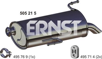 ERNST 505215 - Глушитель выхлопных газов, конечный autosila-amz.com