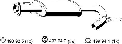 ERNST 515092 - Средний глушитель выхлопных газов autosila-amz.com