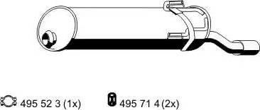 ERNST 510028 - Глушитель выхлопных газов, конечный autosila-amz.com