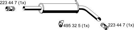 ERNST 645072 - Средний глушитель выхлопных газов autosila-amz.com