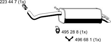 ERNST 645102 - Глушитель выхлопных газов, конечный autosila-amz.com