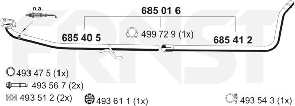 ERNST 685016 - Труба выхлопного газа autosila-amz.com