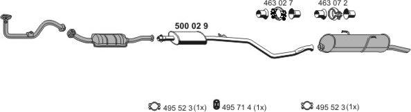 ERNST 090262 - Система выпуска ОГ autosila-amz.com