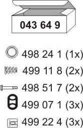 ERNST 043649 - Монтажный комплект, глушитель autosila-amz.com