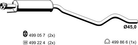 ERNST 042093 - Предглушитель выхлопных газов autosila-amz.com