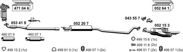 ERNST 050459 - Система выпуска ОГ autosila-amz.com