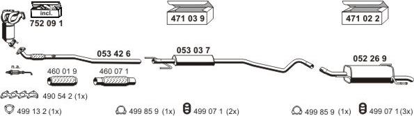 ERNST 050458 - Система выпуска ОГ autosila-amz.com