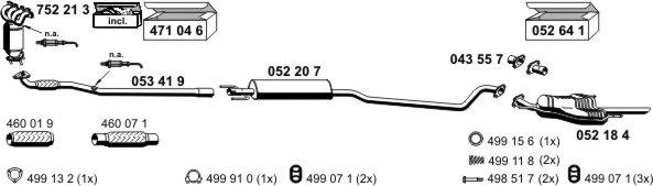 ERNST 050460 - Система выпуска ОГ autosila-amz.com