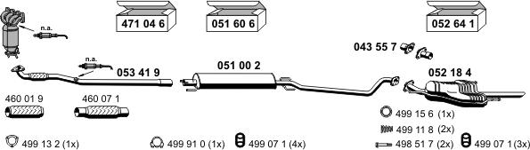 ERNST 050463 - Система выпуска ОГ autosila-amz.com