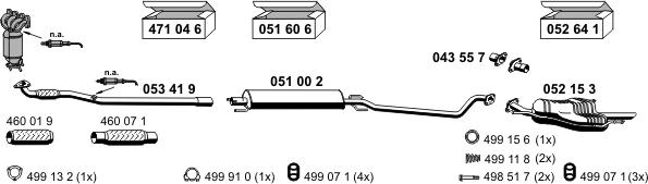 ERNST 050462 - Система выпуска ОГ autosila-amz.com