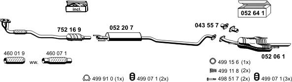 ERNST 050410 - Система выпуска ОГ autosila-amz.com