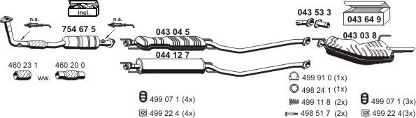 ERNST 050489 - Система выпуска ОГ autosila-amz.com