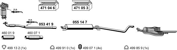 ERNST 050557 - Система выпуска ОГ autosila-amz.com