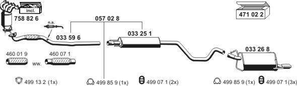 ERNST 050587 - Система выпуска ОГ autosila-amz.com