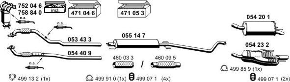 ERNST 050533 - Система выпуска ОГ autosila-amz.com