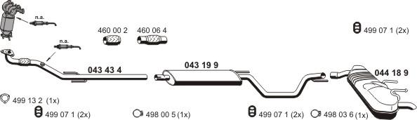 ERNST 050570 - Система выпуска ОГ autosila-amz.com