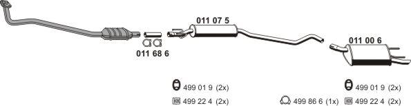 ERNST 050268 - Система выпуска ОГ autosila-amz.com