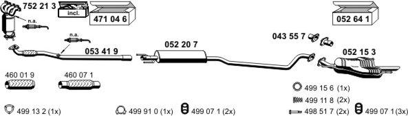 ERNST 050703 - Система выпуска ОГ autosila-amz.com