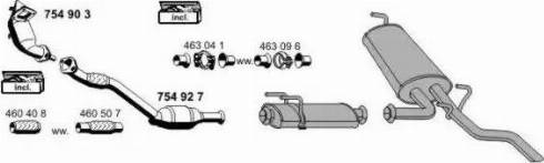 ERNST 050779 - Система выпуска ОГ autosila-amz.com