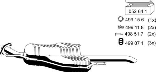 ERNST 052191 - Глушитель выхлопных газов, конечный autosila-amz.com