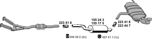 ERNST 060688 - Система выпуска ОГ autosila-amz.com