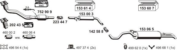 ERNST 070571 - Система выпуска ОГ autosila-amz.com