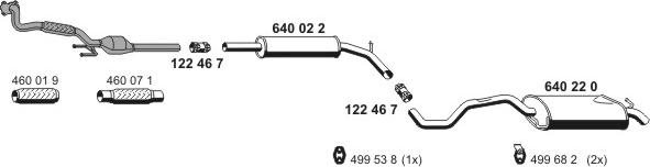 ERNST 060238 - Система выпуска ОГ autosila-amz.com