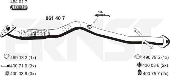 ERNST 061407 - Труба выхлопного газа autosila-amz.com
