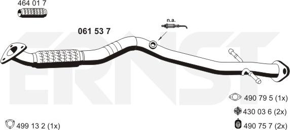 ERNST 061537 - Труба выхлопного газа autosila-amz.com