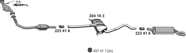 ERNST 010451 - Система выпуска ОГ autosila-amz.com