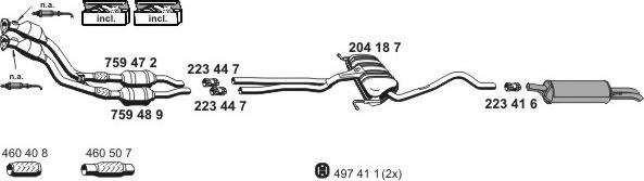 ERNST 010576 - Система выпуска ОГ autosila-amz.com