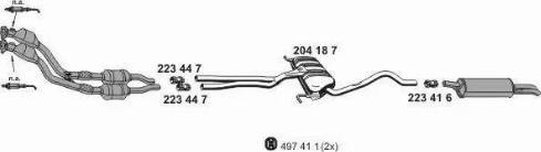 ERNST 010278 - Система выпуска ОГ autosila-amz.com