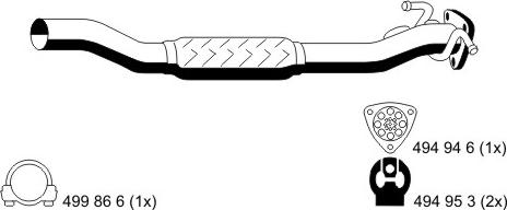 ERNST 012492 - Труба выхлопного газа autosila-amz.com