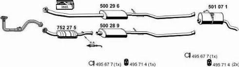 ERNST 080199 - Система выпуска ОГ autosila-amz.com