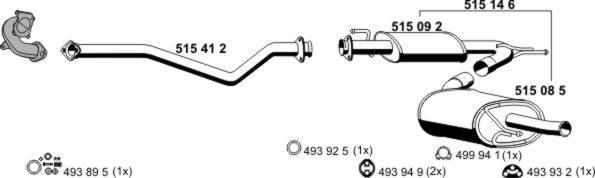 ERNST 090286 - Система выпуска ОГ autosila-amz.com